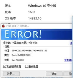 win10安装迅雷报错