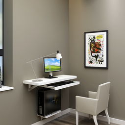 烤漆壁挂电脑桌小卧室转角书桌家用办公桌墙桌壁桌设计师创意书桌