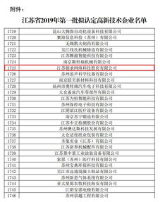 同城票据网入选江苏省2019年第一批拟认定高新技术企业名单