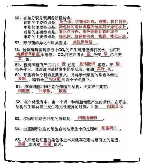 清华学霸 这20张图,归纳高中生物必考知识点,三年知识全搞定