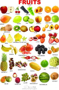 全部水果名称大全,可以告诉我世界上所有水果