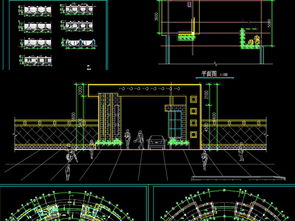 医院大门工厂大门CAD围墙CAD平面设计图下载 图片27.27MB 其他大全 全屋定制CAD图纸 