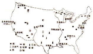 美国矿产资源分布图