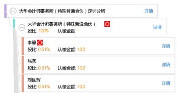 大华会计师事务所合伙人共有多少个