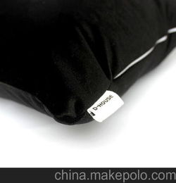 黑色平绒布靠垫抱枕 隐形拉链 厂家直销 可小额批发 可订做尺寸 靠垫 抱枕 