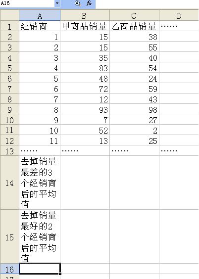 怎样计算去掉几个最小数据后的平均数 