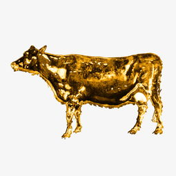 黄金元素金牛雕塑贴图图片素材 其他格式 下载 效果素材大全 