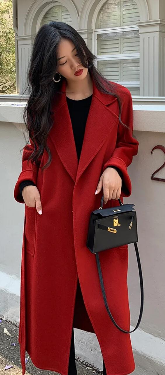 新年如何穿搭 红色 战袍 必须备一件,保暖还尽显气场