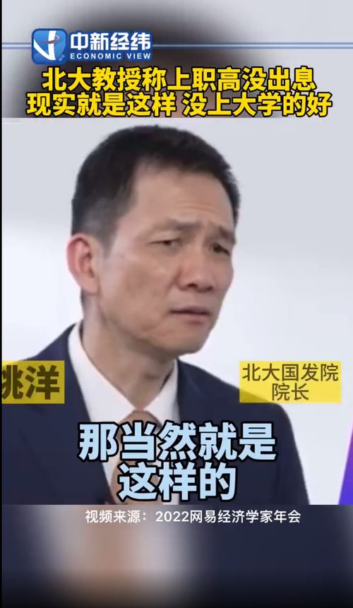 北大教授 上职高没出息,现实就是这样,没有上大学好 我不认可 职业 发展 普职比 