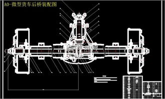 XX1020微型货车后桥总成设计