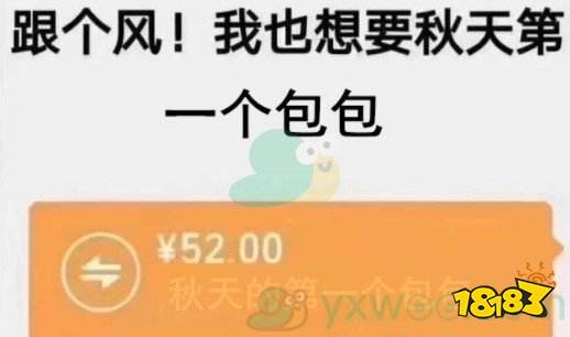 抖音 秋天的第一个包包是什么梗