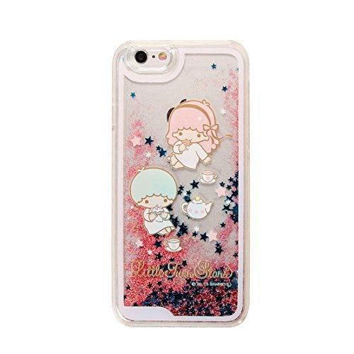 三丽鸥 双星仙子 流动闪粉 流沙 for iPhone6S 6 4.7寸 硬壳 卡通可爱超萌手机保护套 手机壳 手机套 苹果手机壳 苹果手机保护 点心款