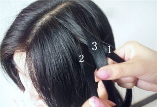 初中学生编辫子发型扎法步骤 简单学生中长发发型编法