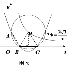 本题满分12分 2011山东德州,23,12分 在直角坐标系xoy中,已知点P是反比例函数图象上一个动点,以P为圆心的圆始终与y轴相切,设切点为A. 1 如图1, P运动到与 