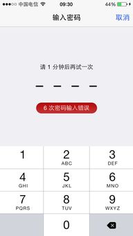 苹果手机更新系统要输入一个4位密码 