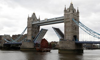 伦敦塔桥开启迎接中国欢天号帆船 