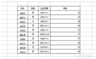 excel表格怎样根据出生日期推算年龄