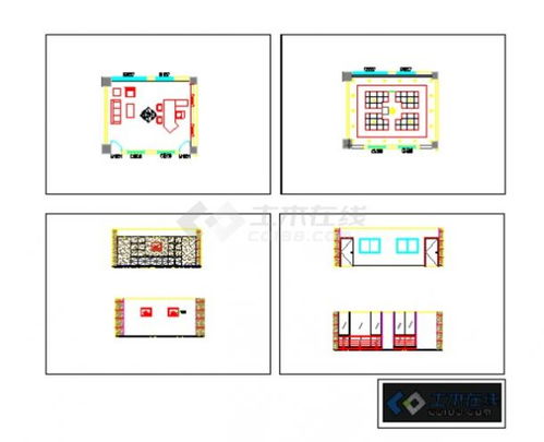 副总经理办公室装饰施工图