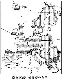 读 欧洲西部图 ,回答下列问题. 1 填出图中字母所代表的地理事物名称 A 国,其首都是 B 海,C 半岛 2 A C两地区所属的气候类型分别是 