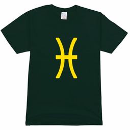 十二星座之双鱼座符号高档彩色T恤