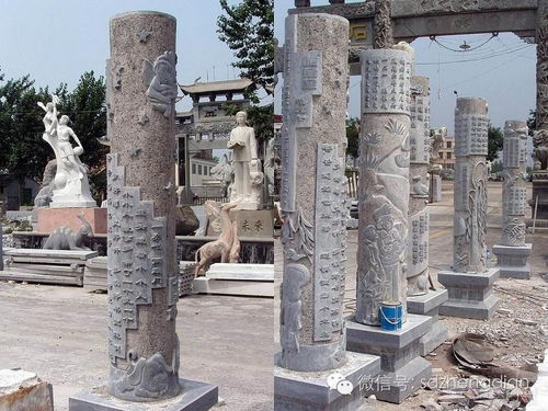 石雕文化柱 景观柱 的摆放及作用和精品案例 