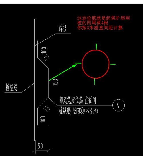 请问老师钢筋笼定位筋如何计算 如图所示