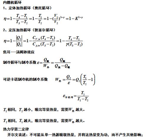 完整word版 大学热学知识点总结