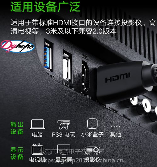 清晰的电视画面需要哪种连接线连接 找厚普hope hdmi线您的