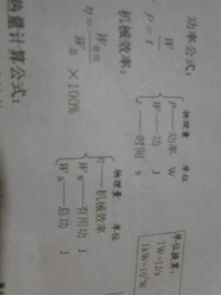 求总功和有用功的公式,要详细点的 