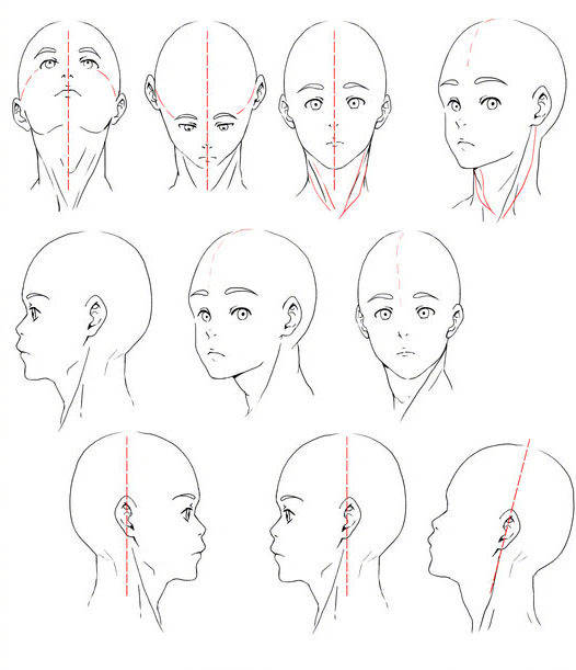 画日系漫画人物头部技巧