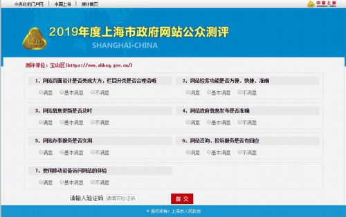宝山人 快来为宝山区政府门户网站打分测评