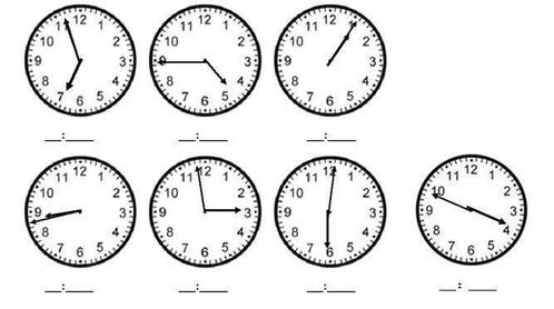 二年级数学看时钟练习 搜狗图片搜索