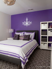 紫色儿童房间装修设计 