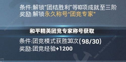 和平精英团竞专家称号怎么获得 团竞专家称号获取方法详解