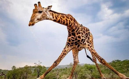 长颈鹿喝水时是什么姿势(长颈鹿怎么喝水)
