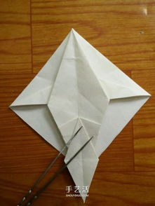 复杂兔子的折纸方法 中秋节折纸兔子图解 2