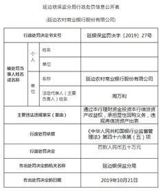 延边农商行三宗违法遭罚150万 股东以信贷资金入股