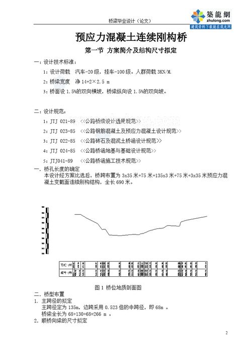 毕业论文中桥梁设计原则