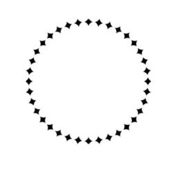 ps中用几个小图案围成一个圆,并且方向指向圆心怎么做 