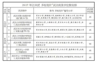 高清版 2017武汉小学初中划片公布,快看你家对口哪所学校