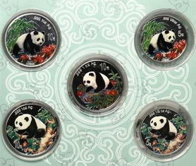 “熊猫币中的五朵银花！”