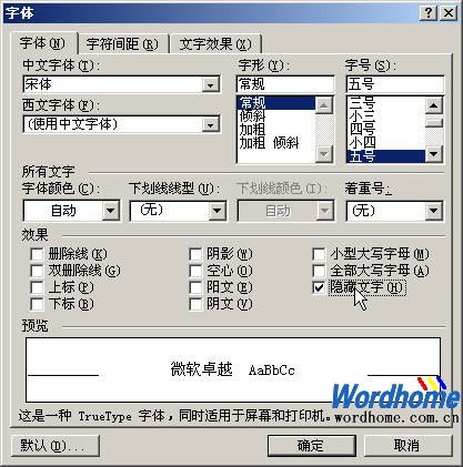 试卷制作 word中隐藏答案 