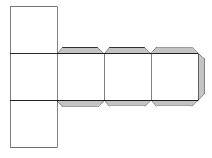 如何剪正方体展开图图片