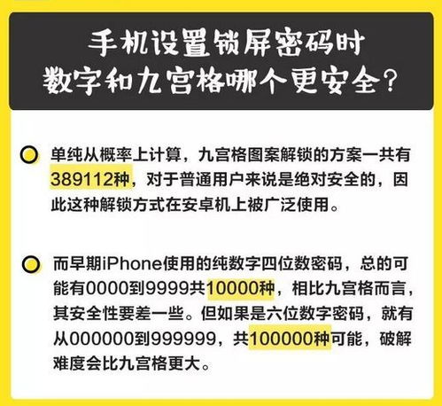 今日神图 手机锁屏密码,数字和九宫格哪一个更安全 