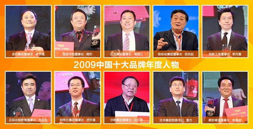 2009中国十大品牌年度人物 他们,为中国赢得尊敬