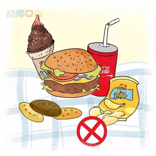 不吃垃圾食品图片