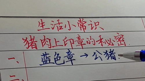 生活小常识手写(生活小常识手写图片大全)