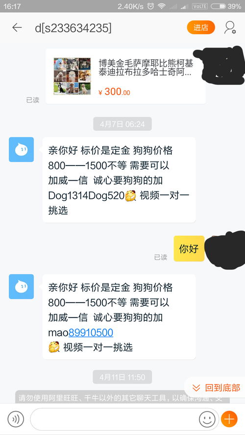 网上卖狗骗局防不胜防,想在网上买狗的要注意了