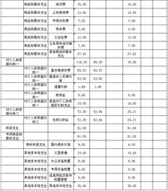 部门预算单位支出计划明细表