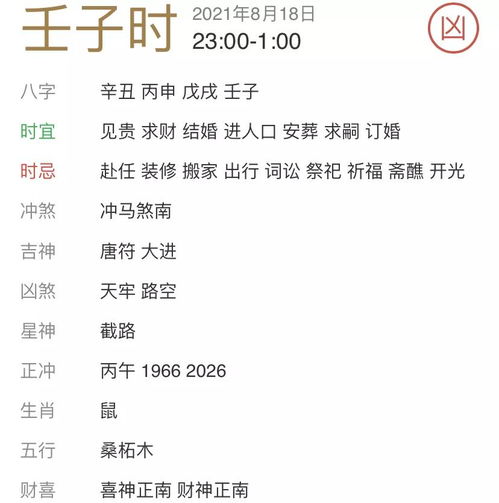 每日宜忌老黄历 2021年8月18日